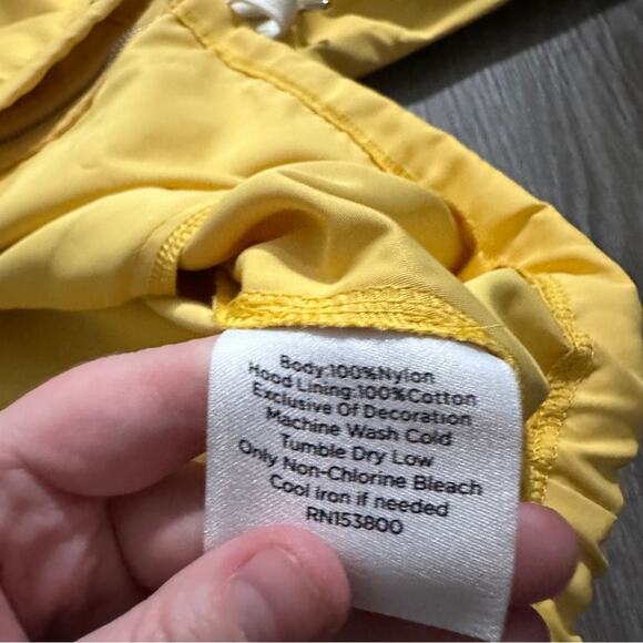 Ivory Ella Yellow Full Zip Drawstring Tie Waist Long Sleeve Hooded Jacket Sz XS - Picture 8 of 11